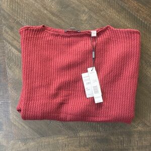 Tahari dark red women’s Sweater with tags on